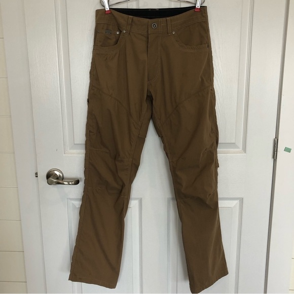 Kuhl Konfidant Air Pant Dark Khaki lightweight vented performance stretch - Picture 4 of 12